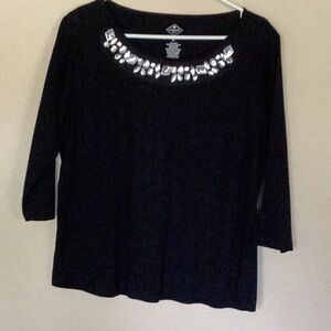 Women’s black cotton top